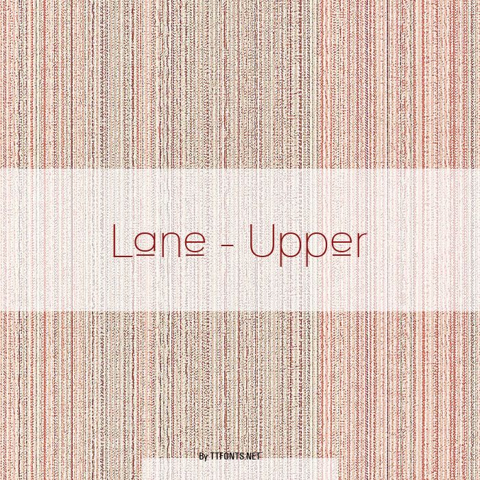 Lane - Upper example